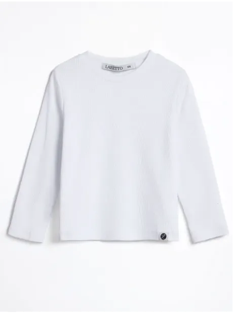 Белый лонгслив кофта детская школьный