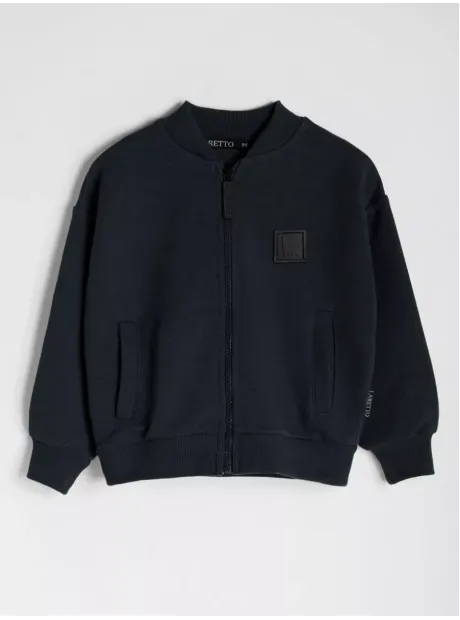 Черный спортивный костюм для мальчика на молнии