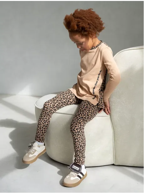 Костюм для девочки, лонгслив и леггинсы