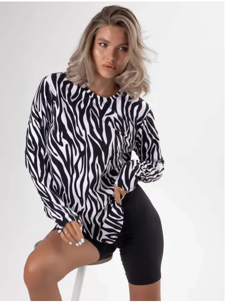 Лонгслив базовый трикотажный оверсайз