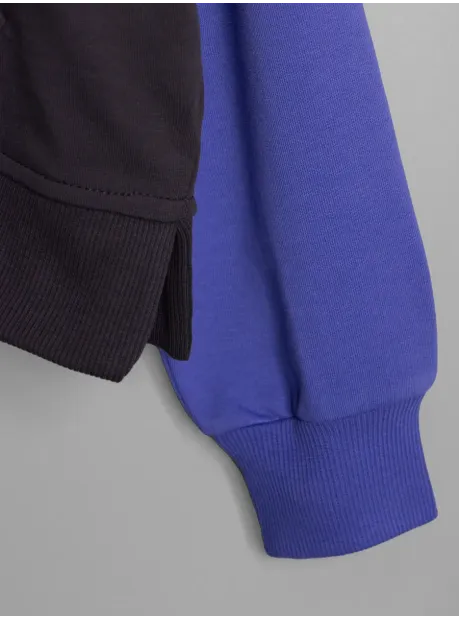 Черно-фиолетовый спортивный костюм тройка, детский