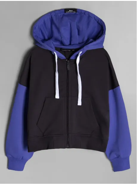 Черно-фиолетовый спортивный костюм тройка, детский