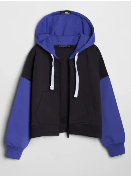 Черно-фиолетовый спортивный костюм тройка, детский