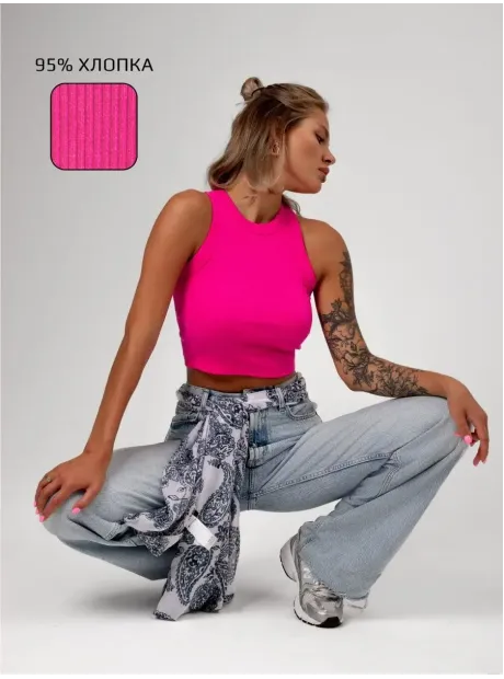 Спортивный кроп топ укороченный под пиджак