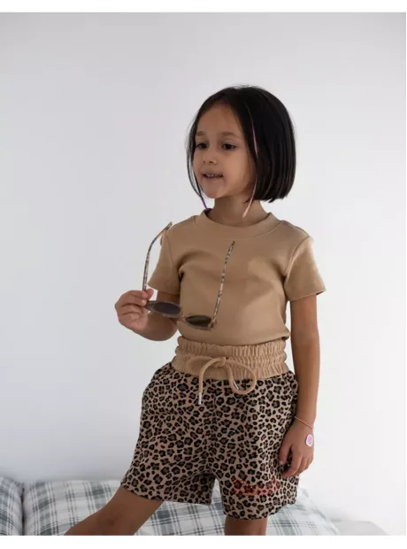 Костюм для девочки, футболка и шорты
