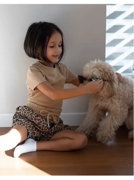 Костюм для девочки, футболка и шорты