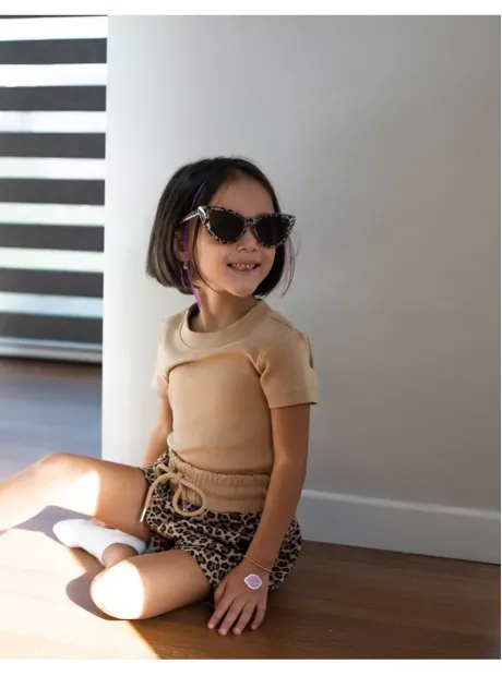 Костюм для девочки, футболка и шорты