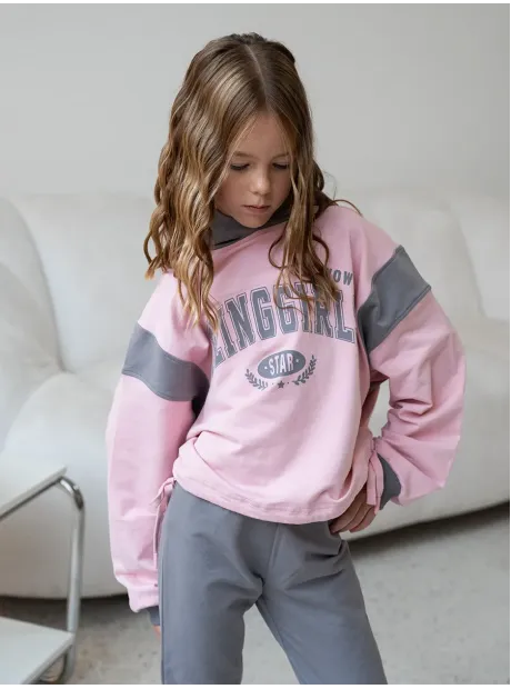 Костюм для девочки, худи и легинсы