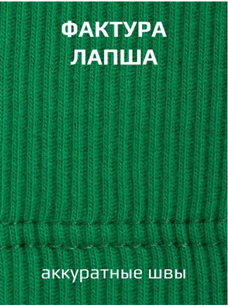 Зеленая майка детская базовая для мальчика 100% хлопок