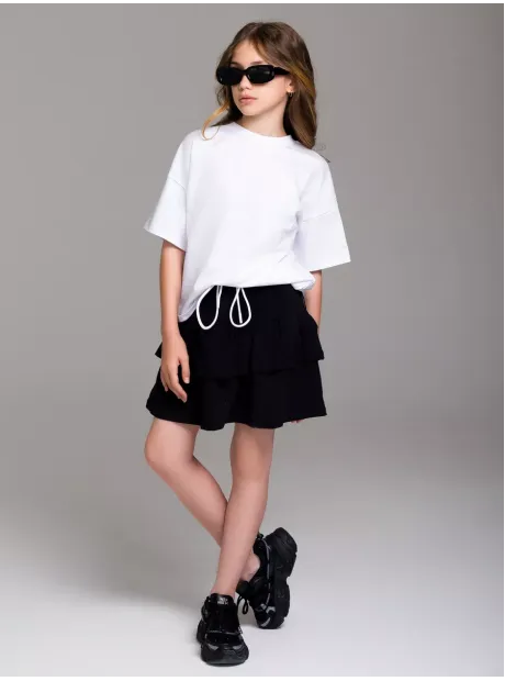 Черные юбка-шорты спортивная для девочки