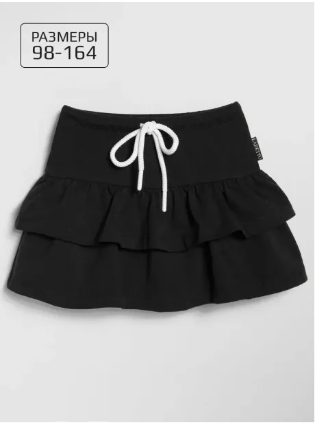 Черные юбка-шорты спортивная для девочки