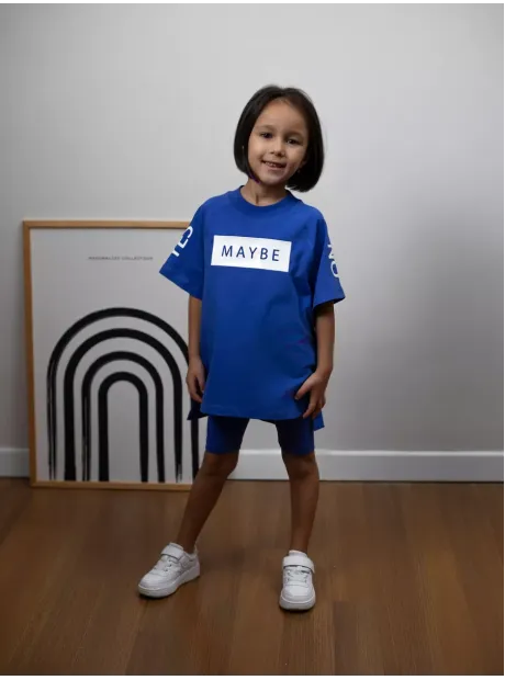 Спортивный костюм для девочки летний футболка и шорты
