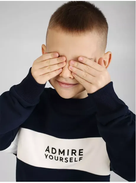 Толстовка для мальчика спортивная синяя