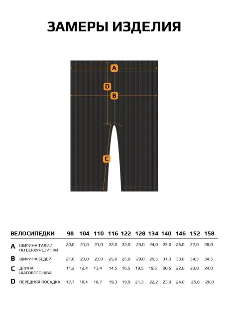 Велосипедки для девочки в садик