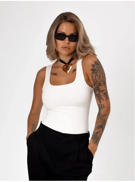 Майка летняя базовая хлопок под пиджак