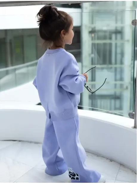 Костюм спортивный для девочек, свитшот и брюки