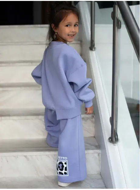 Костюм спортивный для девочек, свитшот и брюки