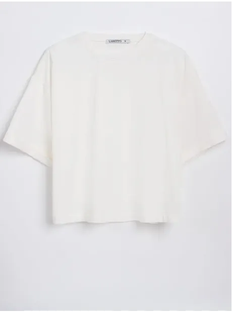 Футболка укороченная оверсайз кроп топ