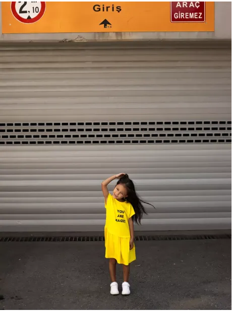 Платье детское трикотажное повседневное в садик