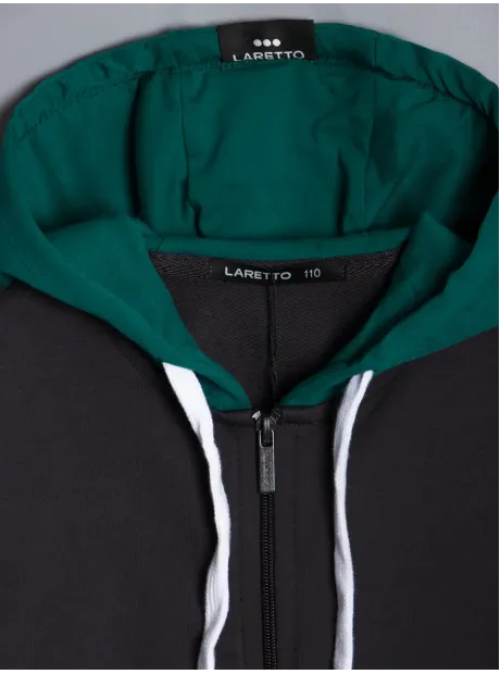 Черно-зеленый спортивный костюм тройка, детский