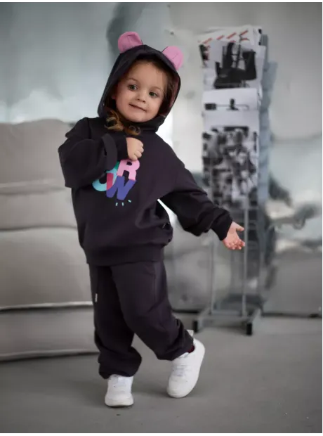 Зимний костюм для девочки с ушками