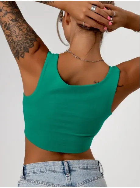 Спортивный кроп топ укороченный под пиджак