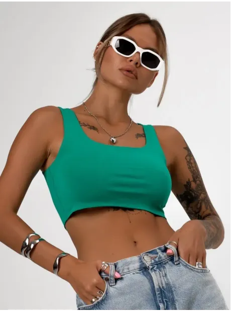 Спортивный кроп топ укороченный под пиджак