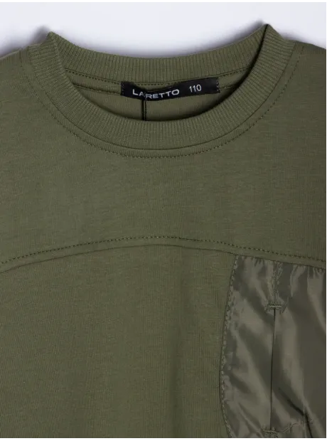 Футболка цвета хаки для мальчика