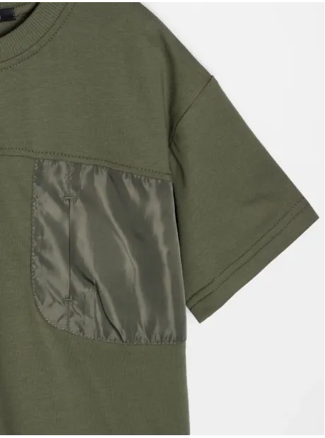 Футболка цвета хаки для мальчика