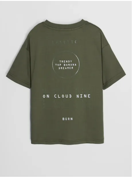 Футболка цвета хаки для мальчика