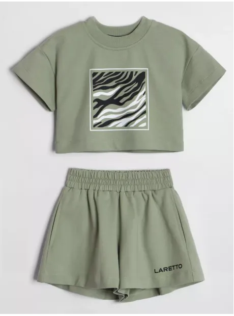 Костюм для девочки, футболка и шорты