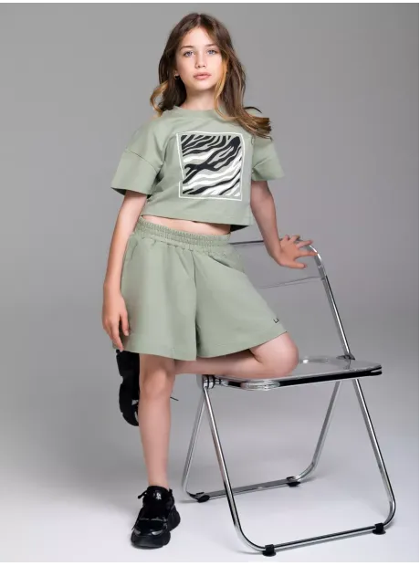 Костюм для девочки, футболка и шорты