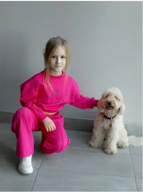 Розовый костюм для девочки