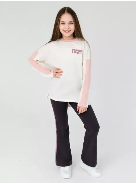 Лонгслив оверсайз для девочки