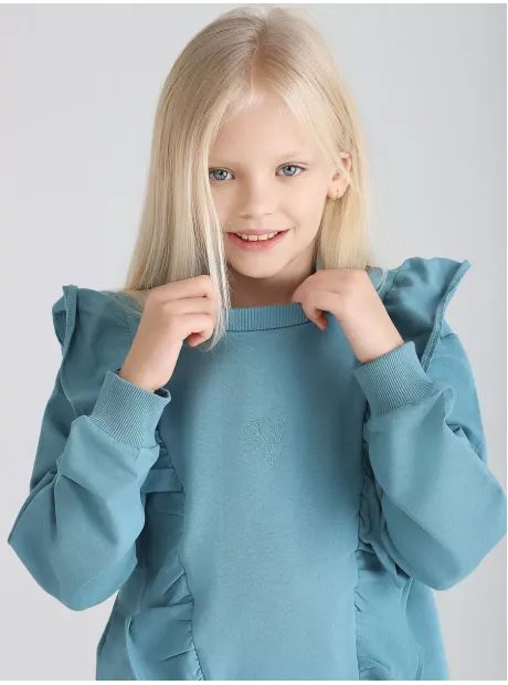 Спортивный костюм для девочки с брюками-палаццо