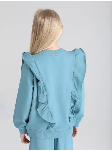 Спортивный костюм для девочки с брюками-палаццо