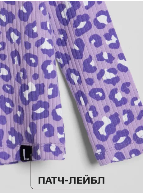 Лонгслив для девочки с принтом