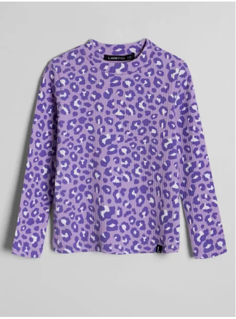 Лонгслив для девочки с принтом