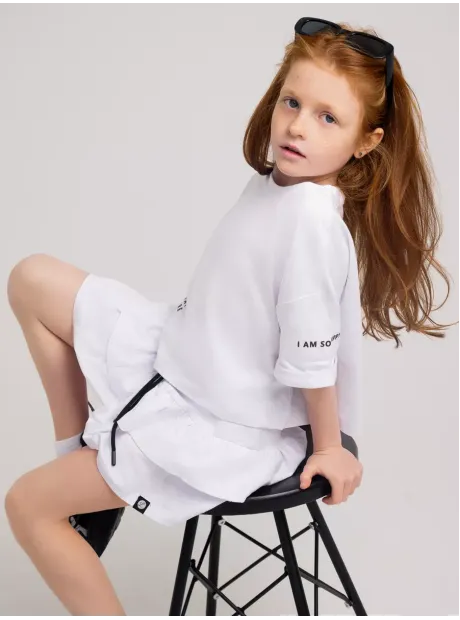 Костюм летний трикотажный футболка и юбка шорты