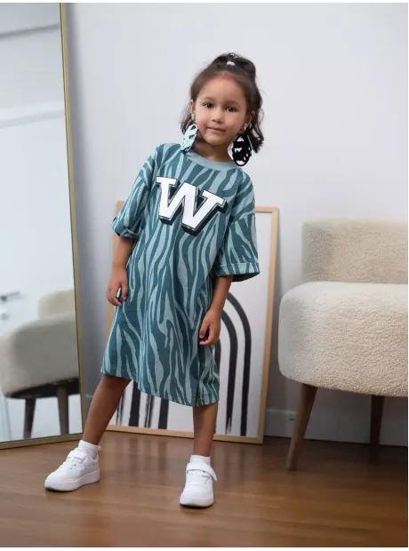 Платье туника оверсайз для девочки