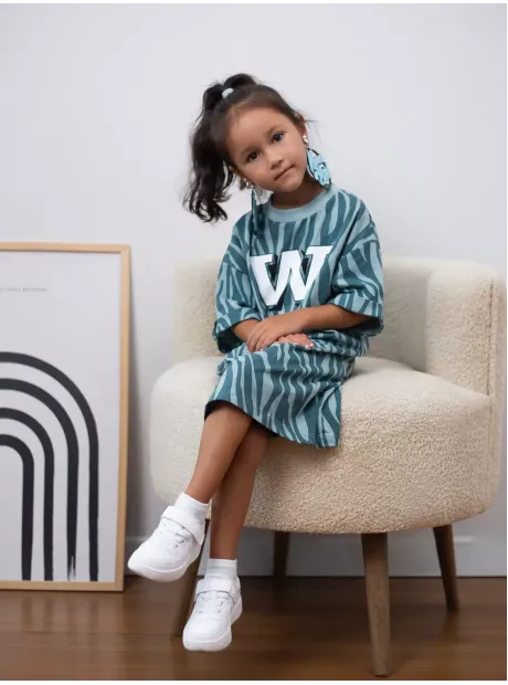 Платье туника оверсайз для девочки
