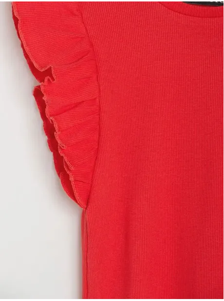 Костюм трикотажный летний юбка и топ в рубчик