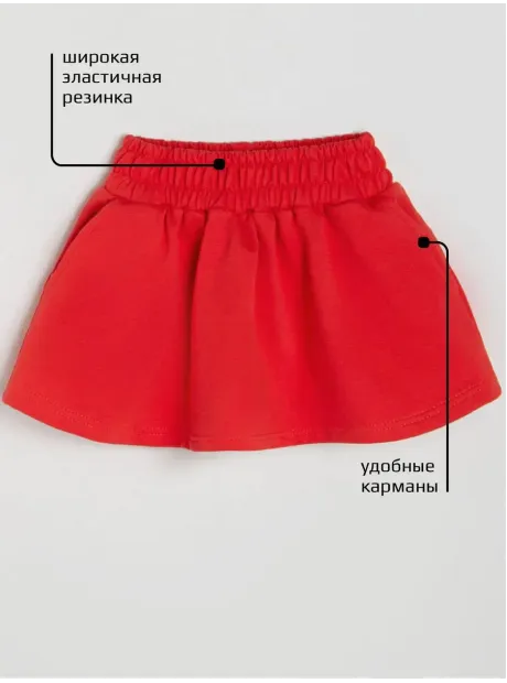 Костюм трикотажный летний юбка и топ в рубчик