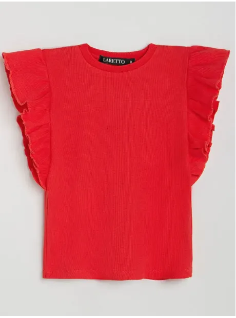 Костюм трикотажный летний юбка и топ в рубчик