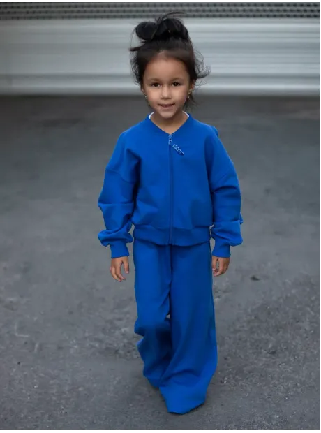 Синий костюм для девочки