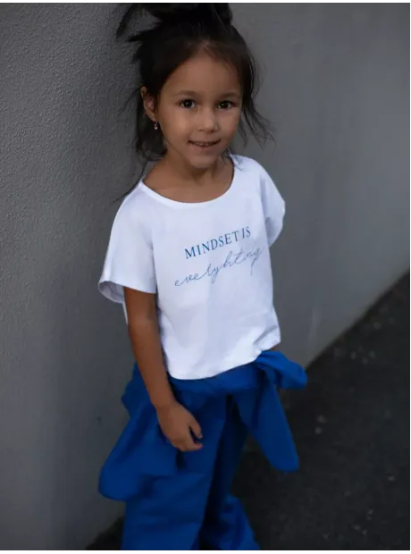 Синий костюм для девочки