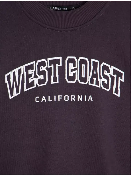 Черный свитшот спортивный детский