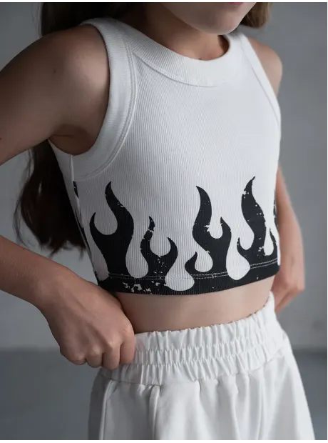 Спортивный костюм для девочки в сад топ и шорты