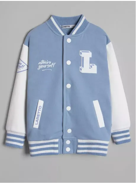 Голубой бомбер для мальчика