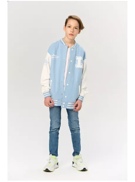 Голубой бомбер для мальчика